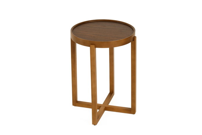 Hanah Home Milas 3 - Walnut v2 Juego de Mesas Apilables de 3 Piezas Nogal